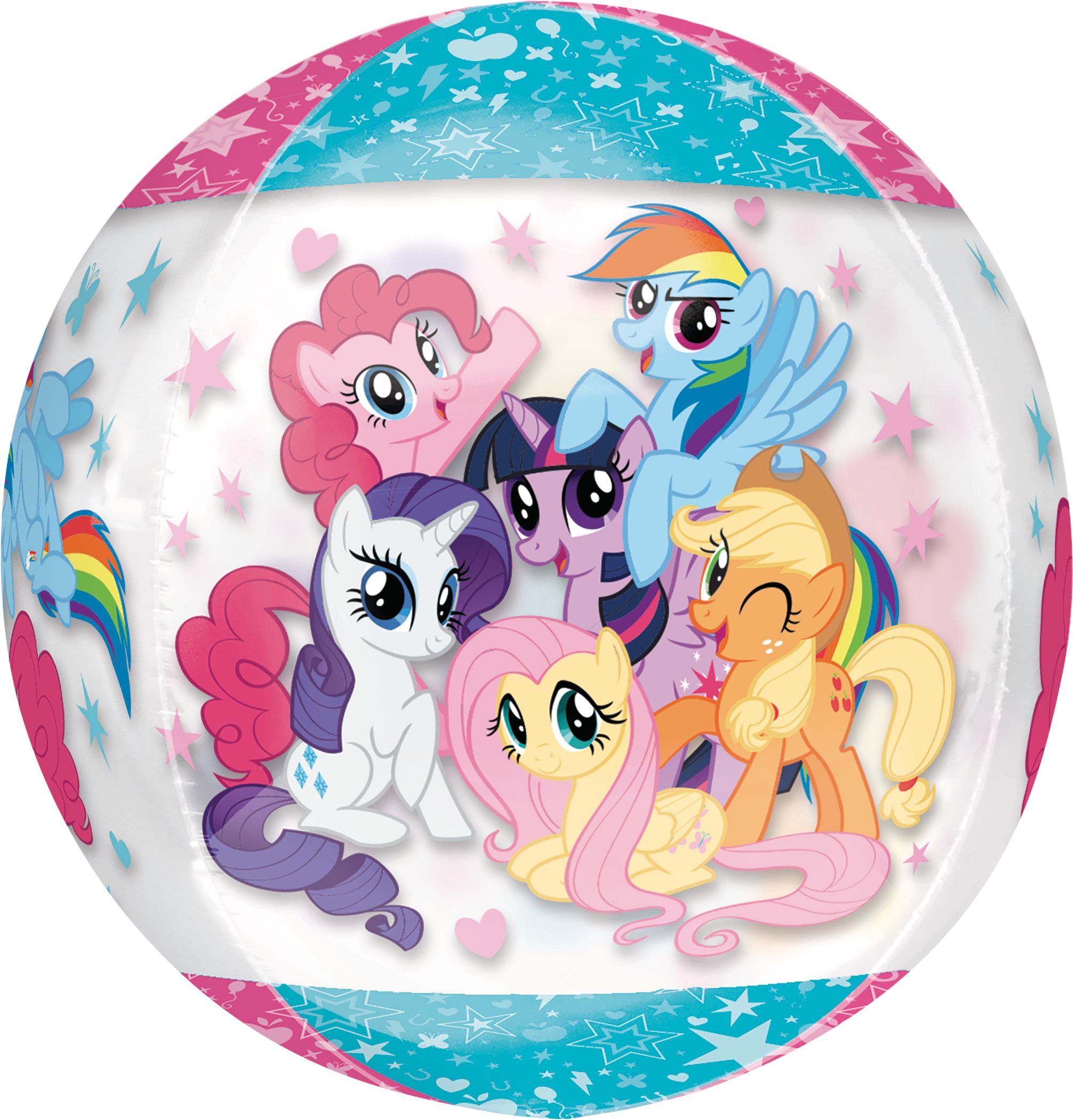 See Thru Orbz My Little Pony Balloon, 16-in Front_Flat