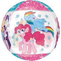 Ballon Mon petit poney, See Thru Orbz, 16 po Front_Flat