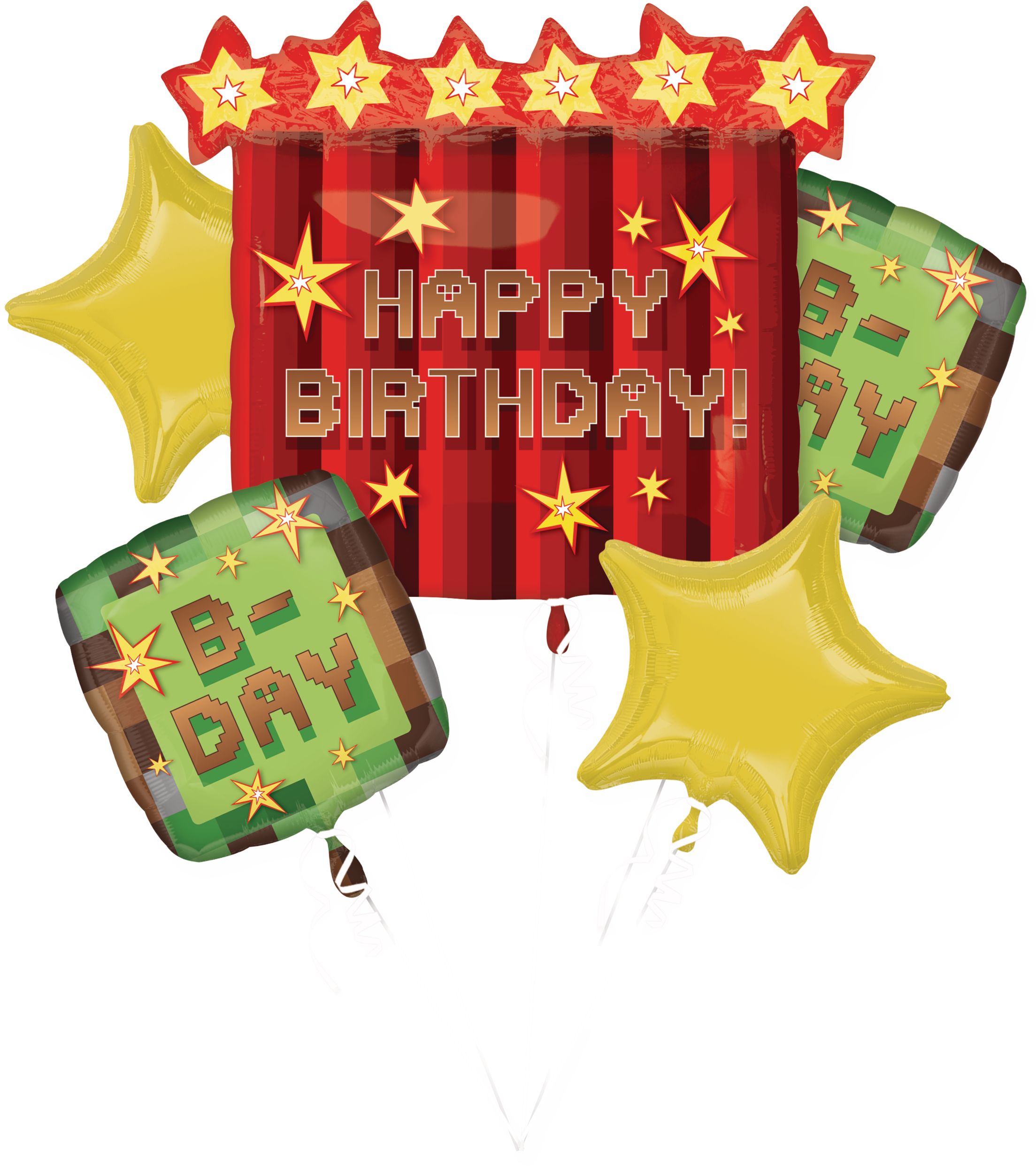 pixel-party-happy-birthday-star-square-satin-foil-balloon-bouquet