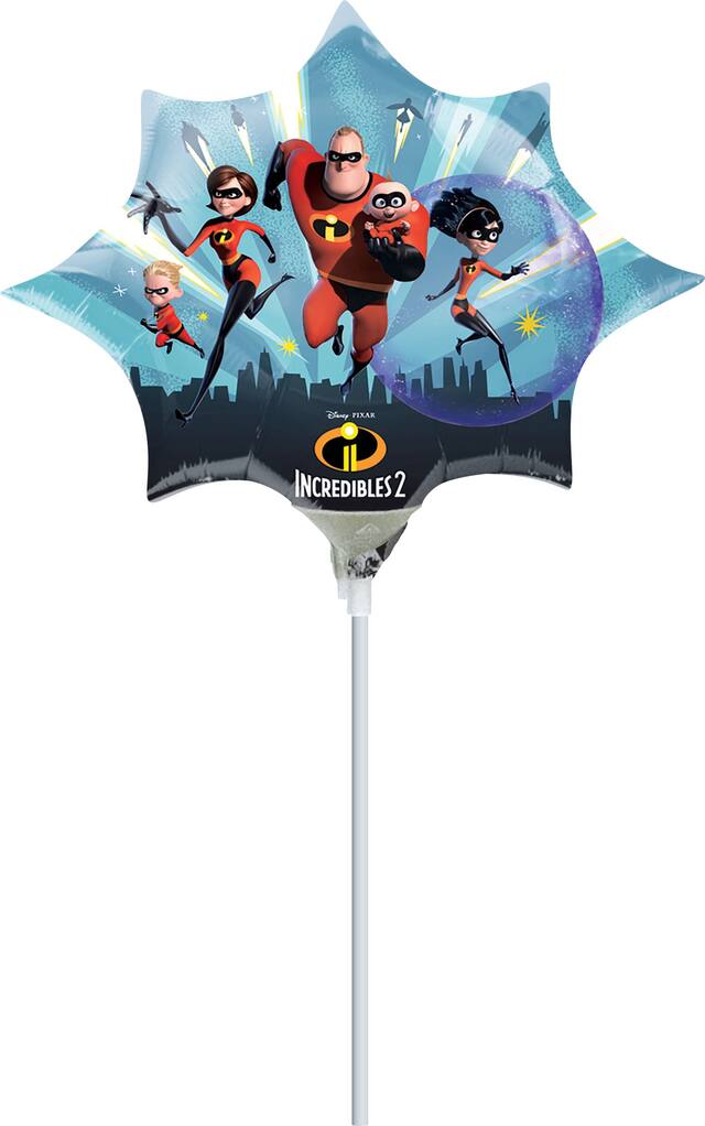 Incredibles Air-Filled Mini Shape Balloon Front_Flat