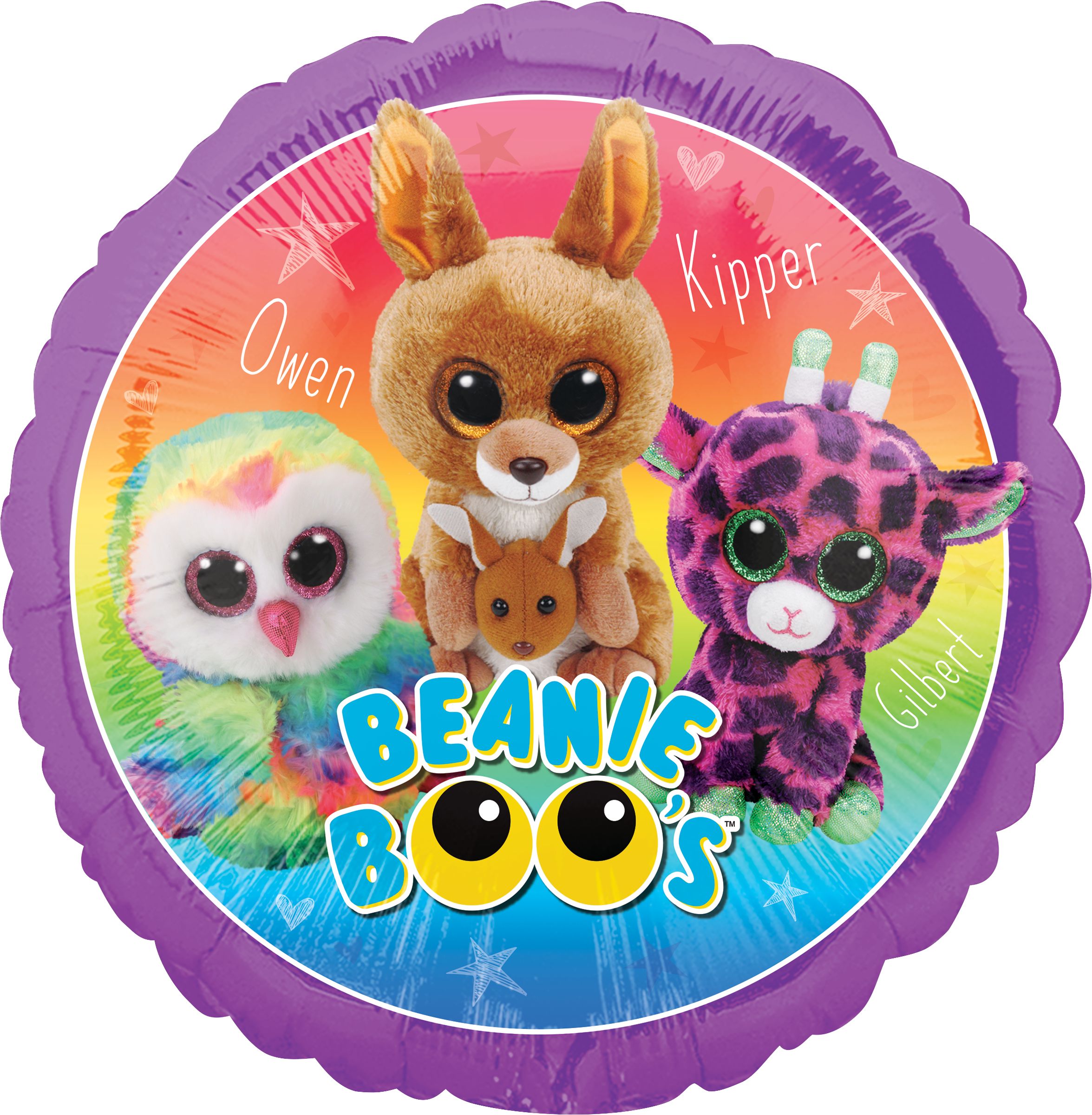 Beanie Boos Balloon, 17-in Front_Flat
