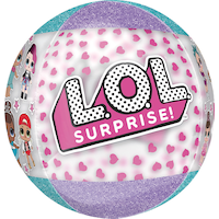 Ballon en aluminium LOL Surprise transparent ORBZ pour fête d’anniversaire, hélium compris, 16 po Front_Angled_Right