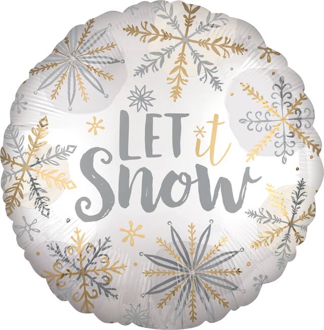 Let It Snow Balloon, 18-in Front_Flat