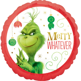 Grinch Merry Whatever Balloon, 17-in Front_Flat