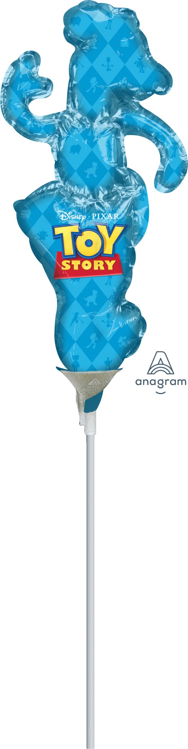 Toy Story Woody Air-Filled Mini Shape Balloon Back_Flat