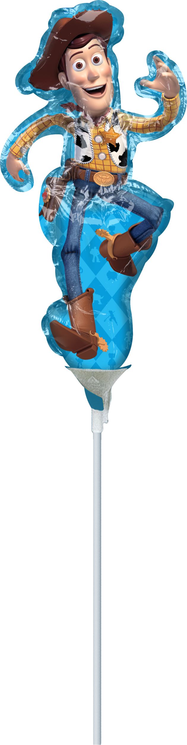 Toy Story Woody Air-Filled Mini Shape Balloon Front_Flat
