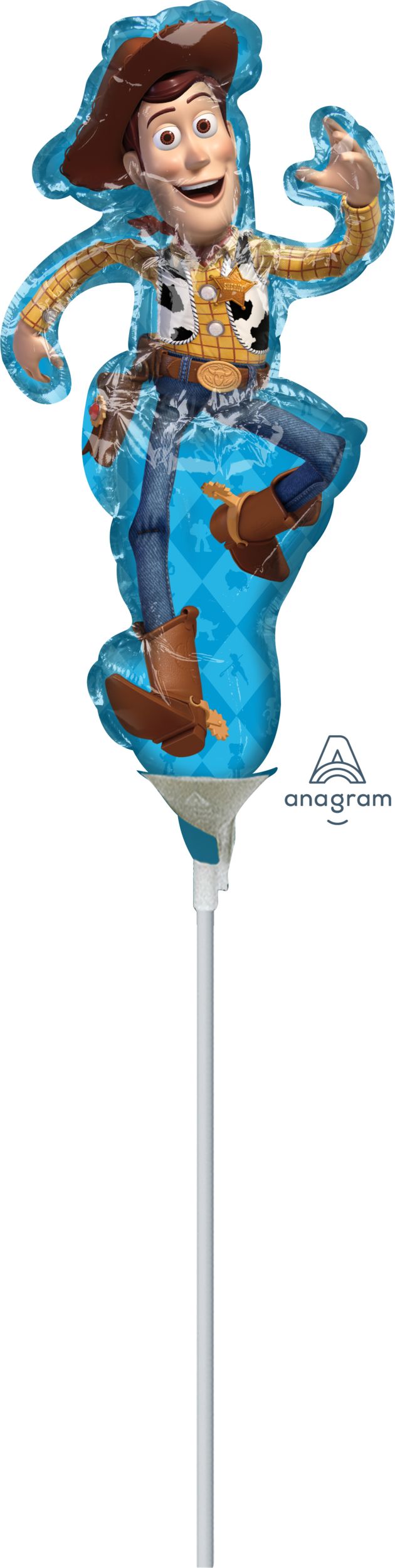 Toy Story Woody Air-Filled Mini Shape Balloon Front_Flat