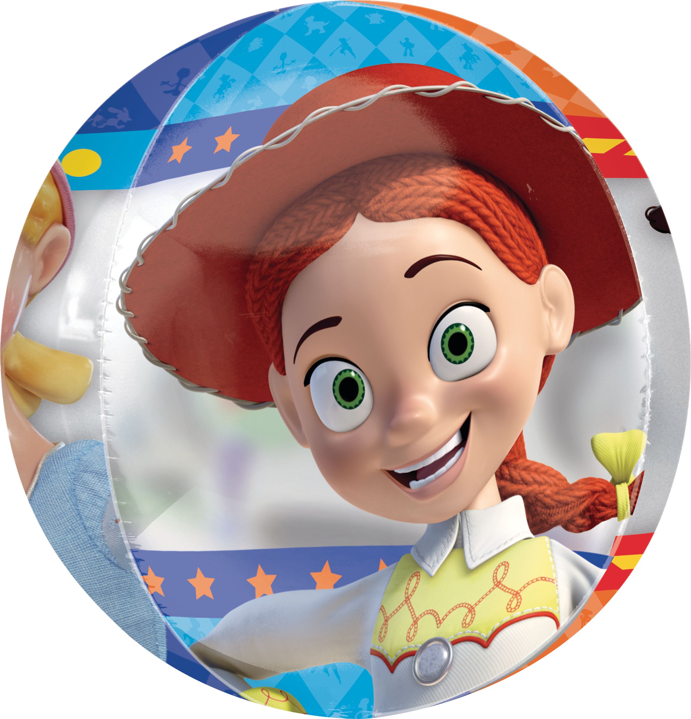 Ballon en aluminium transparent à imprimé Orbz Disney Pixar Histoire de jouets, multicolore, 16 po, gonflement à l'hélium et ruban inclus, pour fête d'anniversaire Side_Right