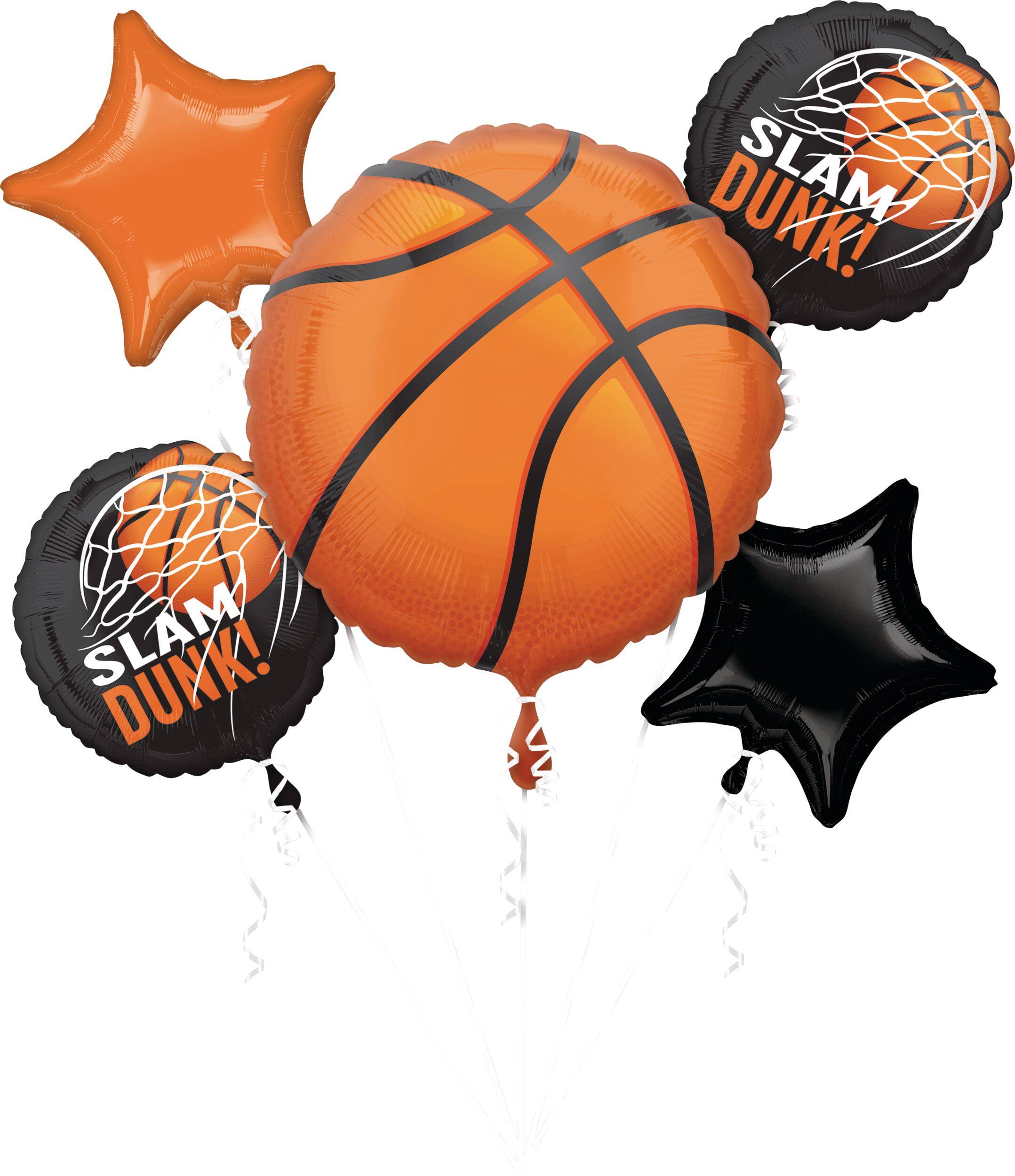 Nothin' But Net Foil Balloon Bouquet for Basketball/Sports/Birthday