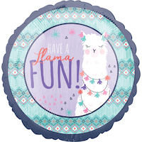 Ballon lama, Llama Fun, 17 po Front_Flat