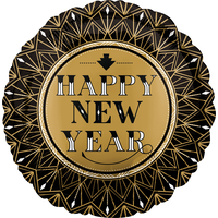 Ballon Nouvel An, Années folles, 17 po Front_Flat