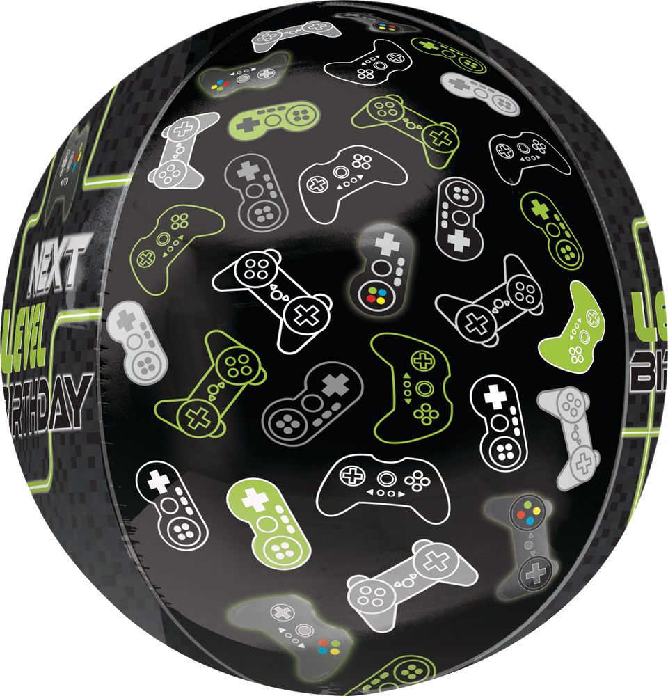 Ballon d’anniversaire en aluminium pour ballon Level Up Gaming, hélium
