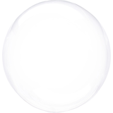 Ballon en aluminium transparent pastel Clearz Orbz, choix de couleurs, 18 po, gonflement à l'hélium et ruban inclus, pour anniversaire/occasion spéciale Front_Flat