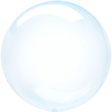 Ballon en aluminium transparent pastel Clearz Orbz, choix de couleurs, 18 po, gonflement à l'hélium et ruban inclus, pour anniversaire/occasion spéciale Front_Flat