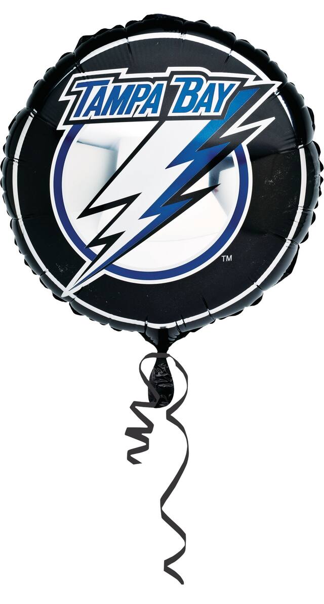 Tampa Bay Lightning Foil Balloon for Hockey/Sports Party, Helium Inflation Included Front_Flat