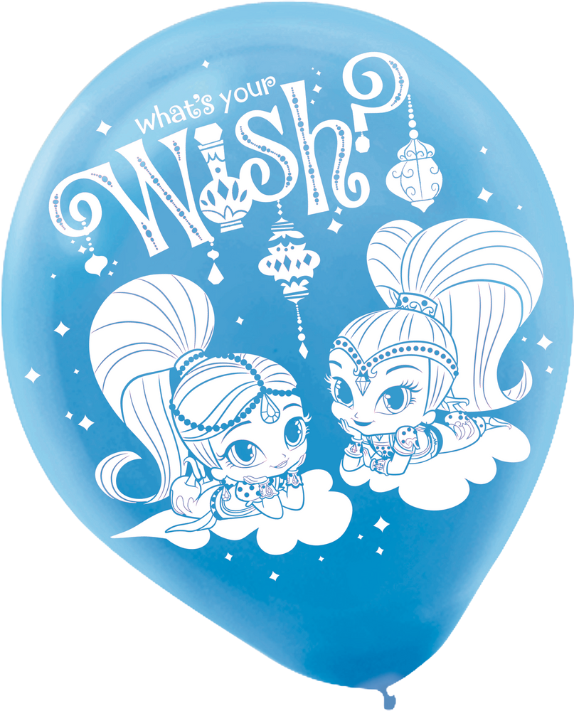  SHIMMER AND SHINE HAPPY Birthday Party Balloons Decoration  Supplies Genie Nick : Toys & Games