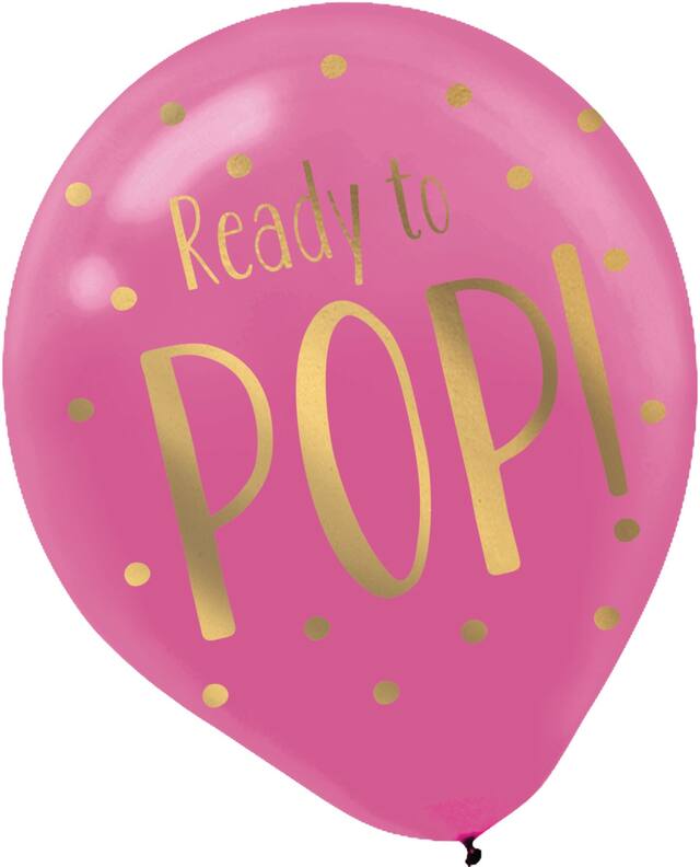 Ready To Pop Baby Shower Balloons, 6-pk Front_Flat