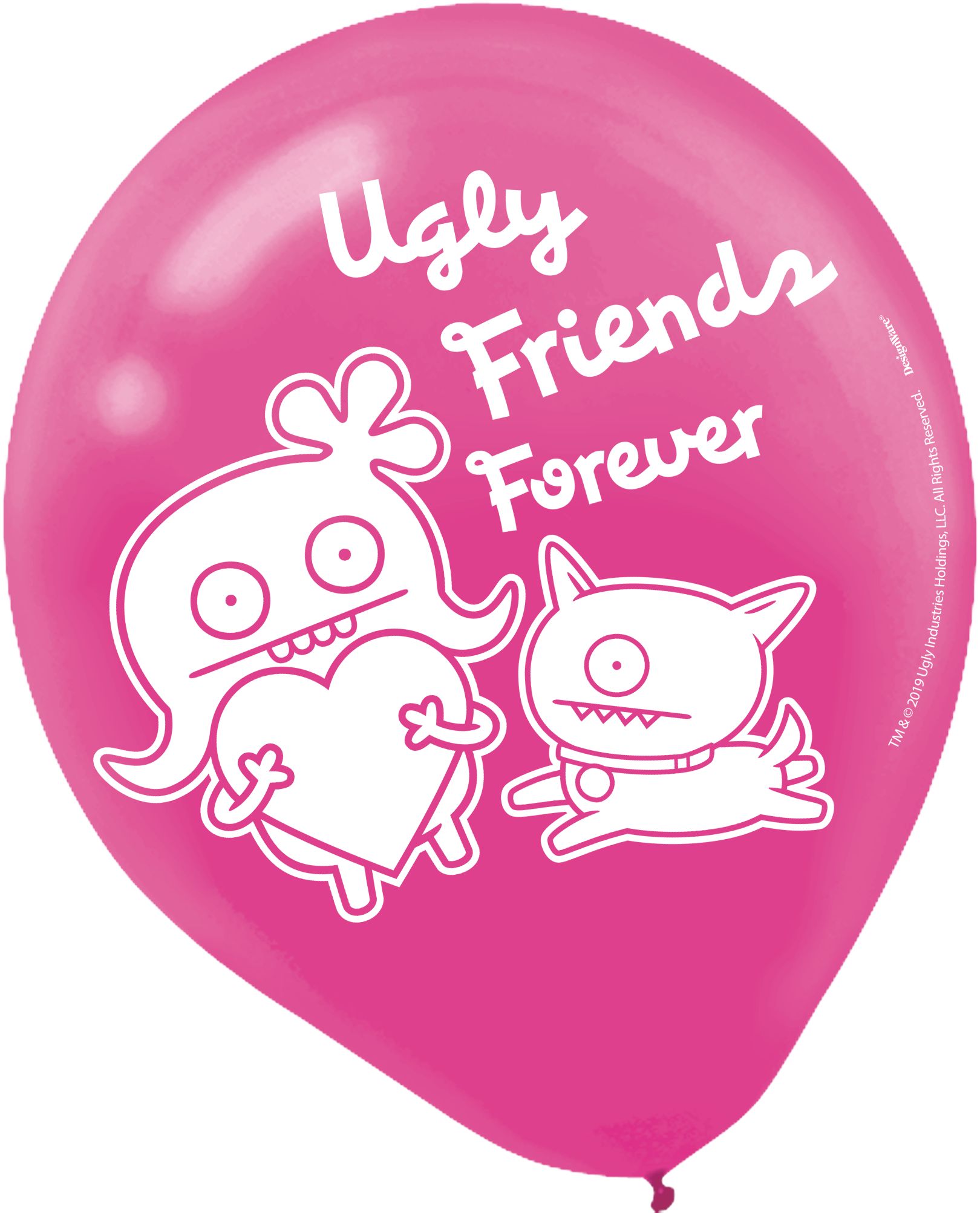 UglyDolls Latex Balloons, Blue/Green/Pink, 6-pk Front_Flat