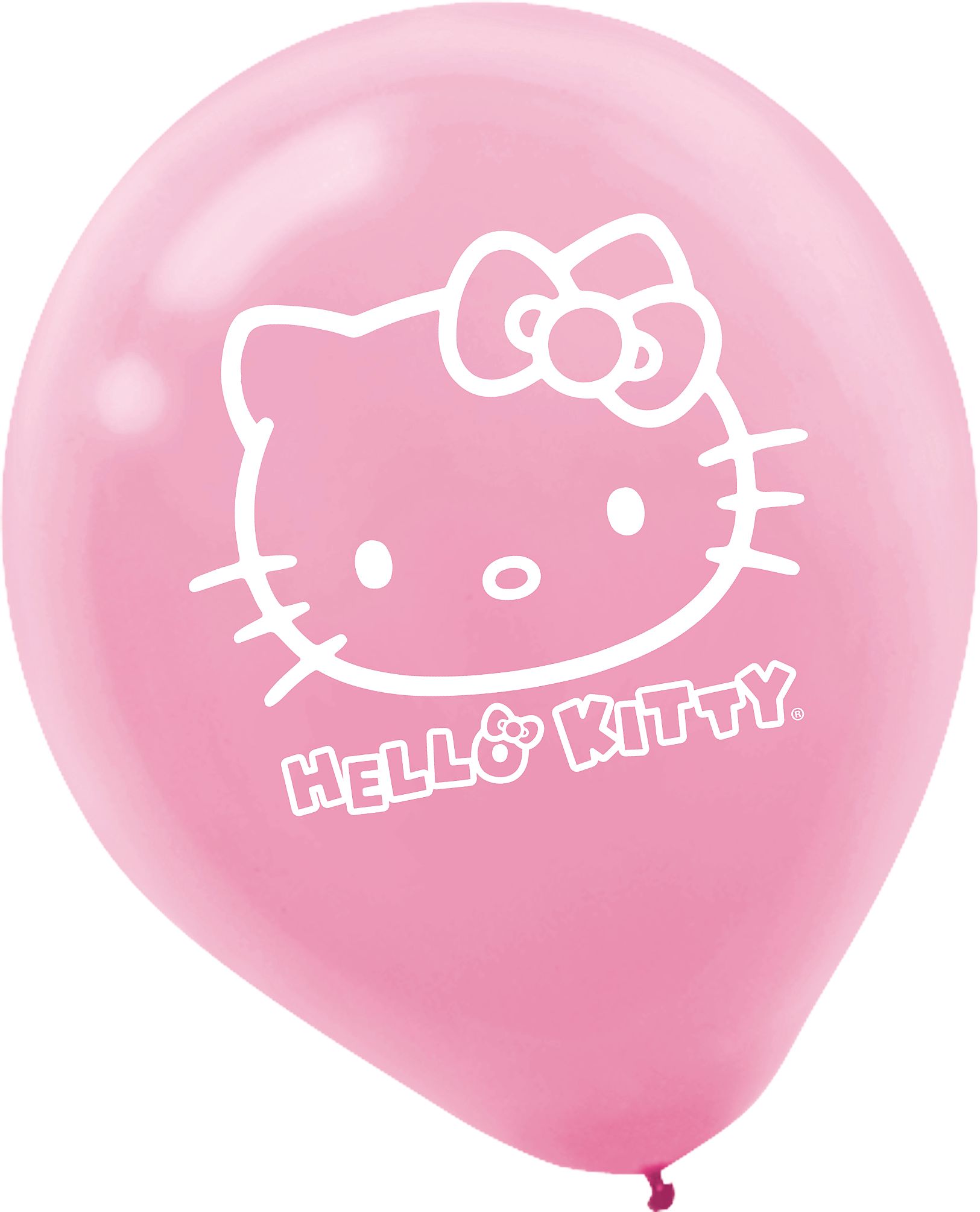 Rainbow "Hello Kitty" Printed Balloons, Purple, 6-pk Front_Flat