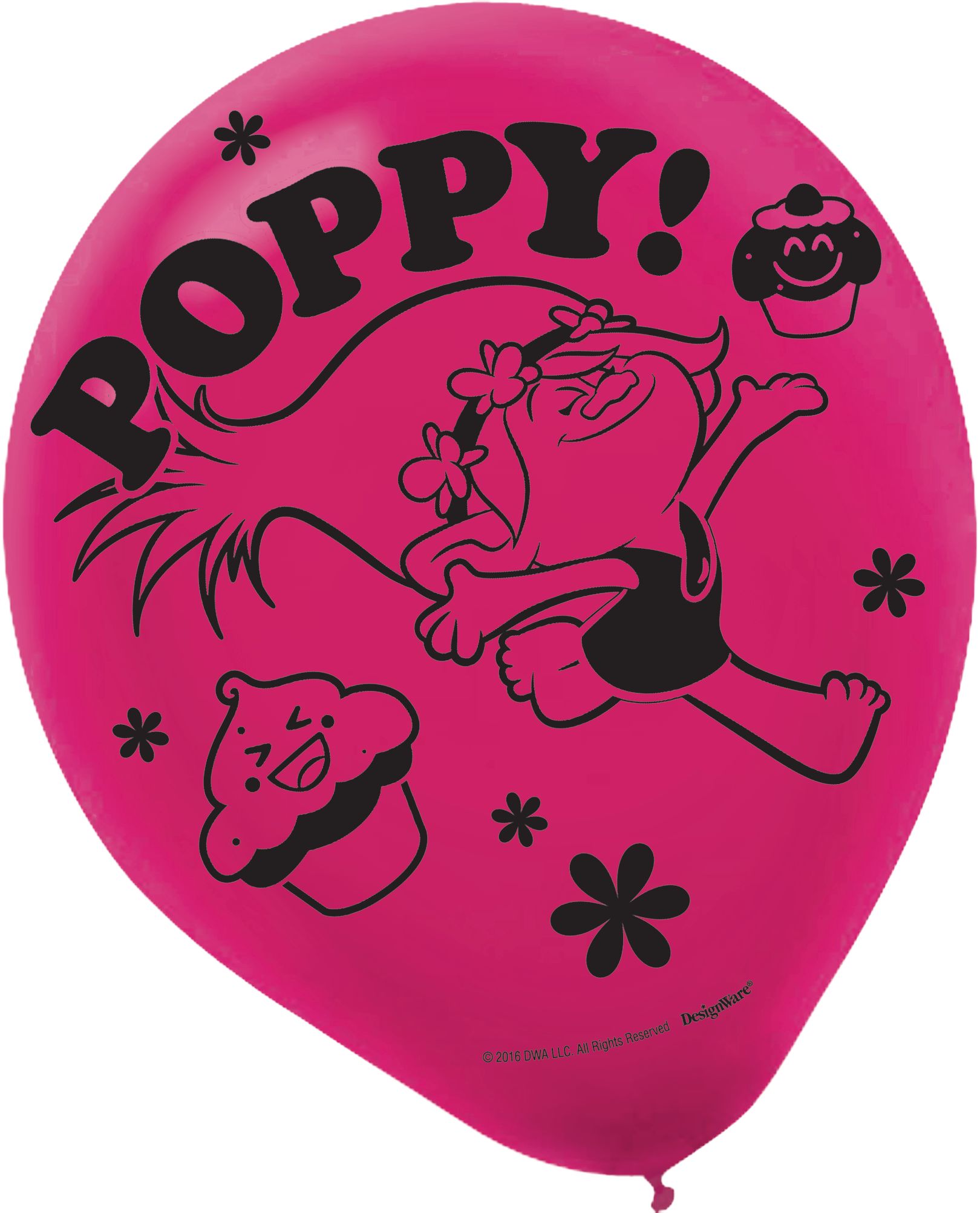 Ballons Trolls, paq. 6 Front_Flat