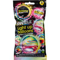 Illooms Light-Up Marble LED Balloons, 5-pk Front_Flat