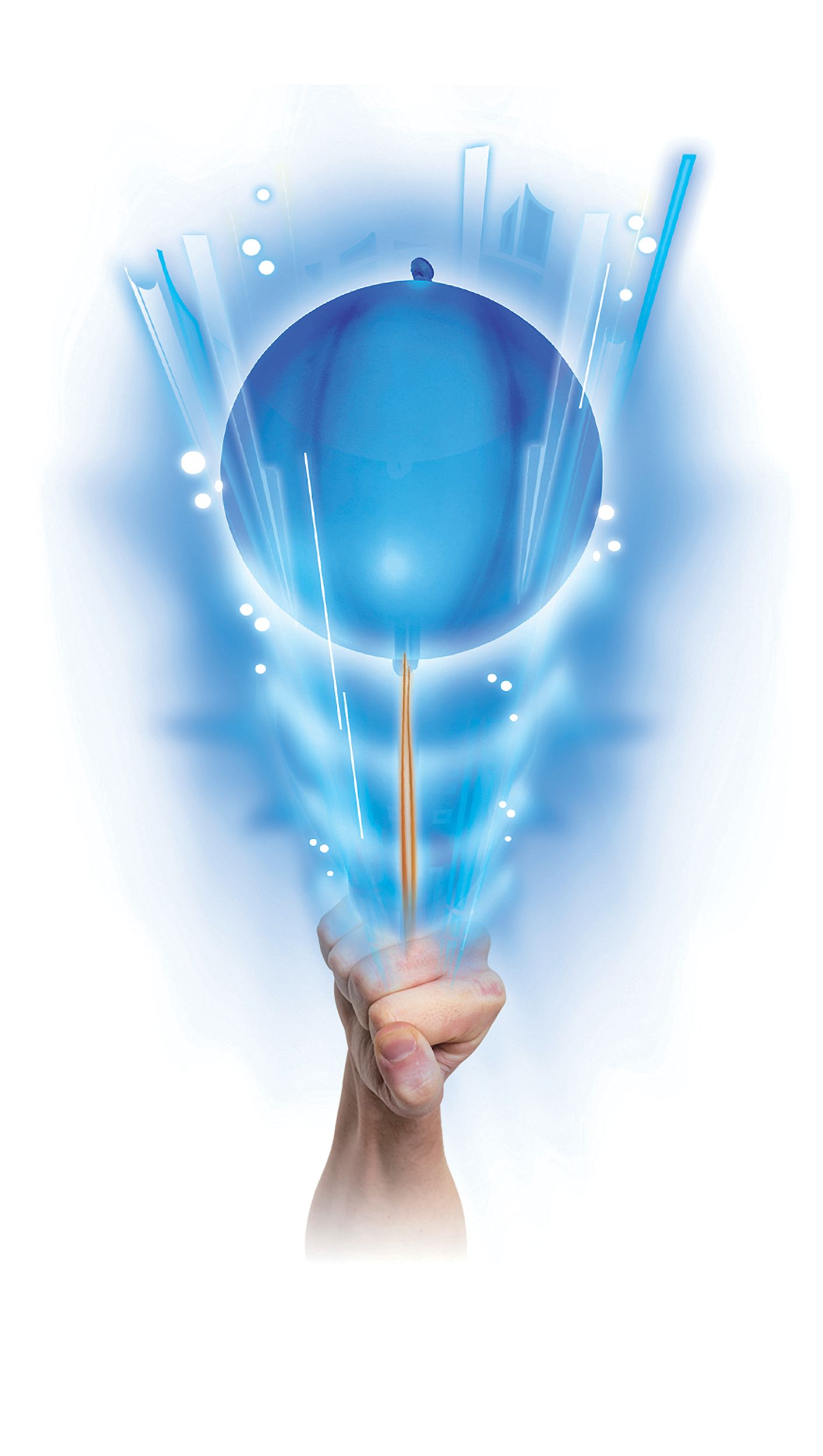 Illooms Light-Up Mini LED Punch Balloons, 10-pk Front_Flat