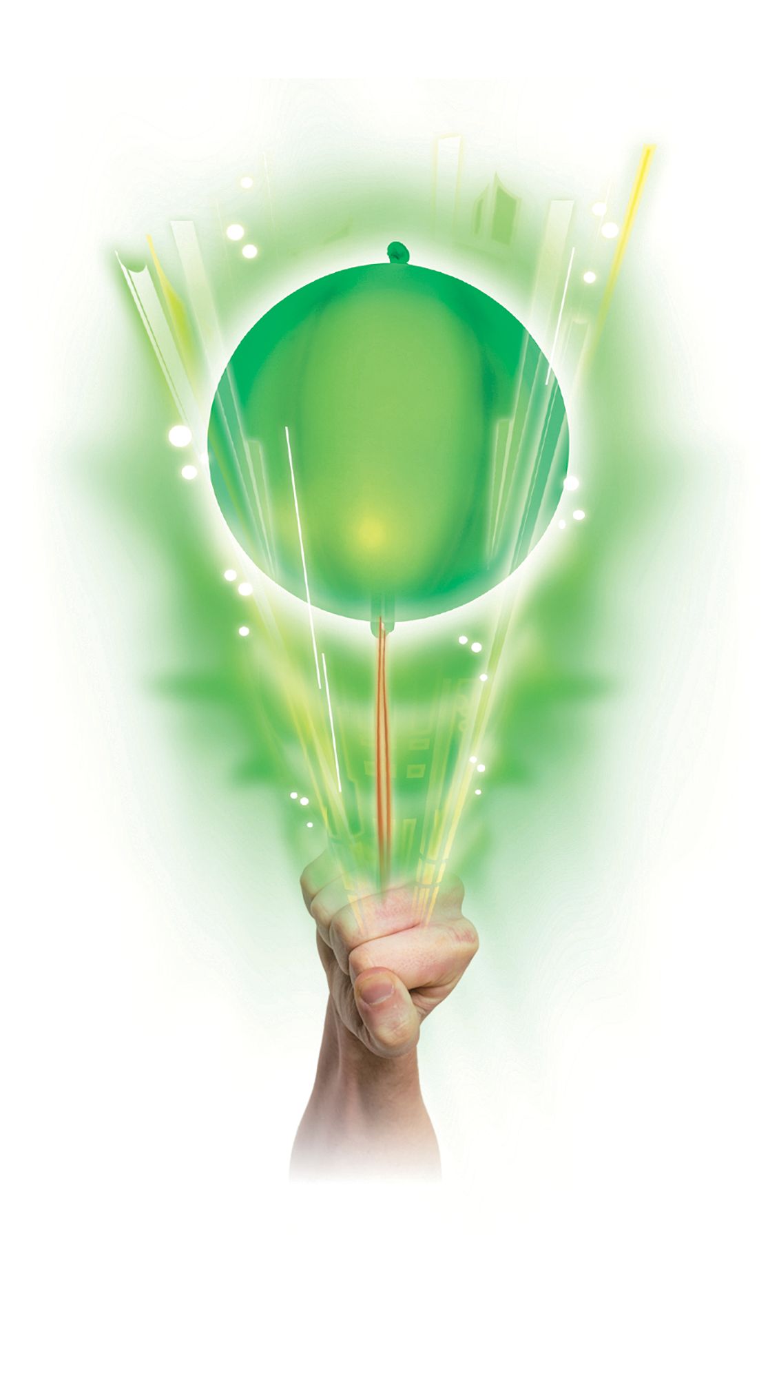 Illooms Light-Up Mini LED Punch Balloons, 10-pk Front_Flat