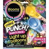 Illooms Light-Up Mini LED Punch Balloons, 10-pk Front_Flat