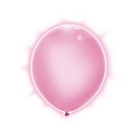 Ballons lumineux à DEL Illooms, bleu/rose/violet, paq. 5 Front_Flat