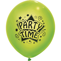 Illooms Light-Up Party Time LED Balloons, 12-pk Front_Flat