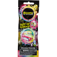 Illooms Light-Up LED Marble Balloon, 9-in Front_Flat