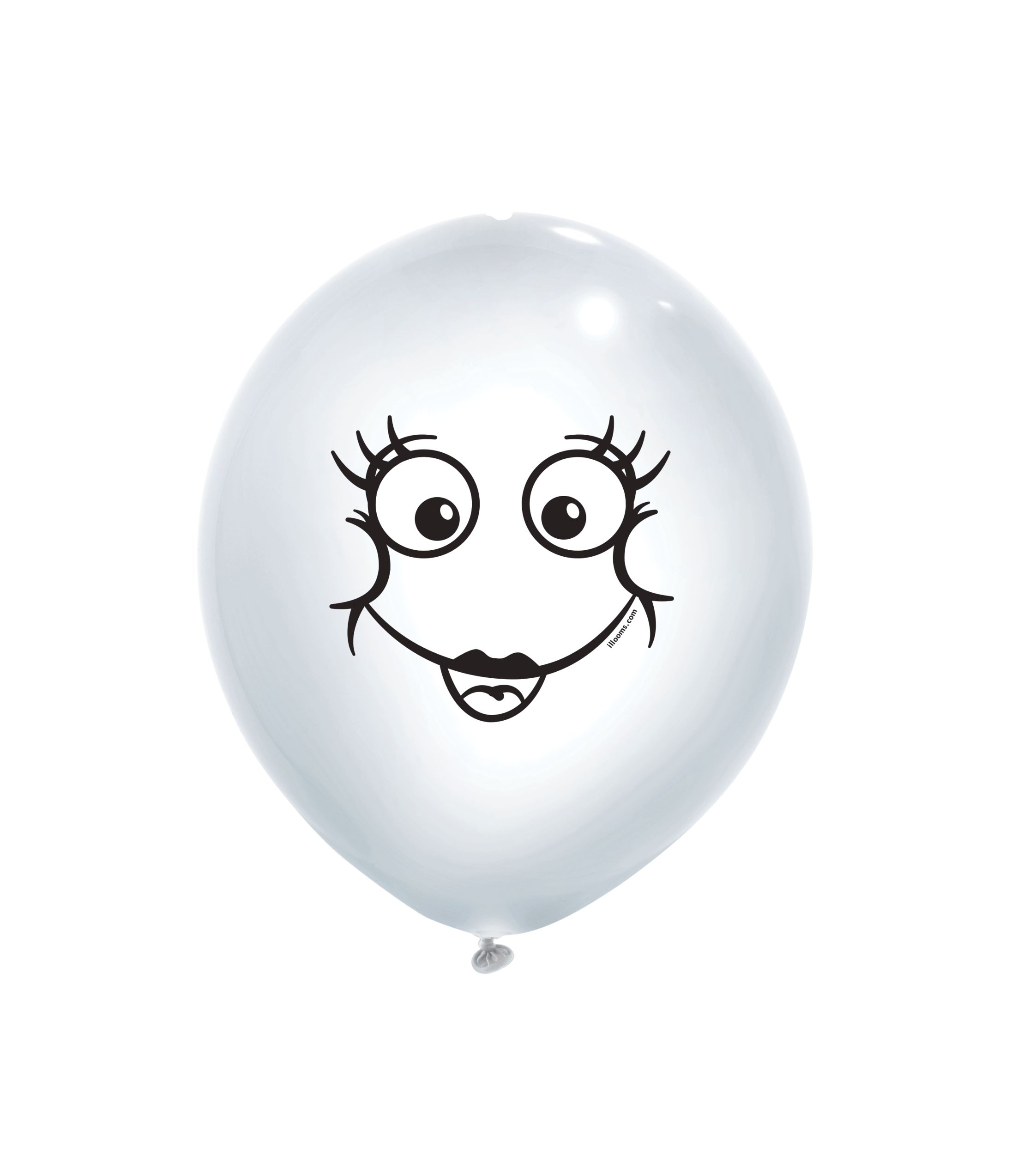 Illooms Light-Up Silly Faces LED Balloons, 12-pk Front_Flat