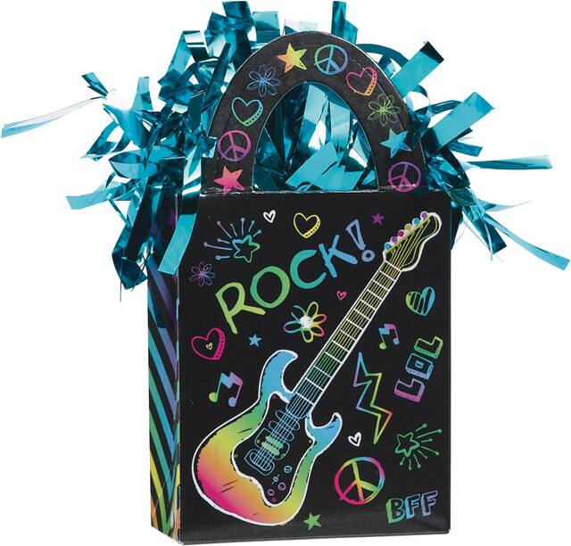 Poids à ballons miniature fête d'anniversaire néon Front_Angled_Right