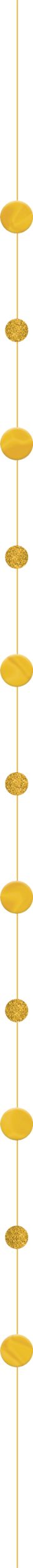Queue de ballon à cercles, jaune, 6 pi, pour fête de remise des diplômes/estivale Front_Flat