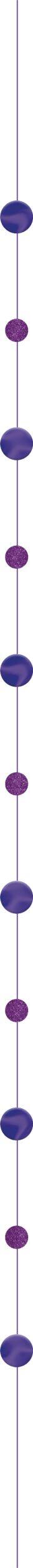 Queue de ballon à cercles, mauve, 6 pi, pour remise des diplômes/Mardi Gras Front_Flat
