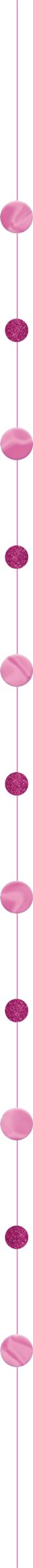 Queue de ballon à cercles, rose, 6 pi, pour remise des diplômes/dévoilement du sexe Front_Flat