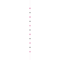 Circle Balloon Tail Accessory, Pink/Black, 6-ft, for Gender Reveal/Birthday Party Front_Flat