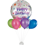 Balloon Centrepiece Base Kit Stand, Clear, 20-in, 20-pk, for Birthday/New Year's Eve/Graduation/Baby Shower/Wedding/Halloween Front_Flat