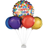 Support de trousse de base de centre de table ballon, transparent, 20 po, paq. 30, pour anniversaire/veille du jour de l'An/remise des diplômes/fête prénatale/mariage/Halloween Front_Flat