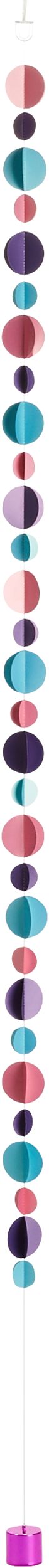 Circle Balloon Weight Tail Accessory, Multi-Coloured, 6-ft, for Birthday Party Front_Flat
