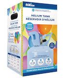 AiRise Small Portable Helium Tank, Blue, for Birthday/New Year's Eve/Graduation/Baby Shower/Wedding/Halloween Front_Three_Fourths_Angled_Right