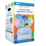 AiRise Large Portable Helium Tank, Blue, for Birthday/New Year's Eve/Graduation/Baby Shower/Wedding/Halloween Front_Three_Fourths_Angled_Right