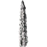 Queue de ballon à franges, noir/blanc, 6 pi, pour remise des diplômes/veille du jour de l'An Front_Flat