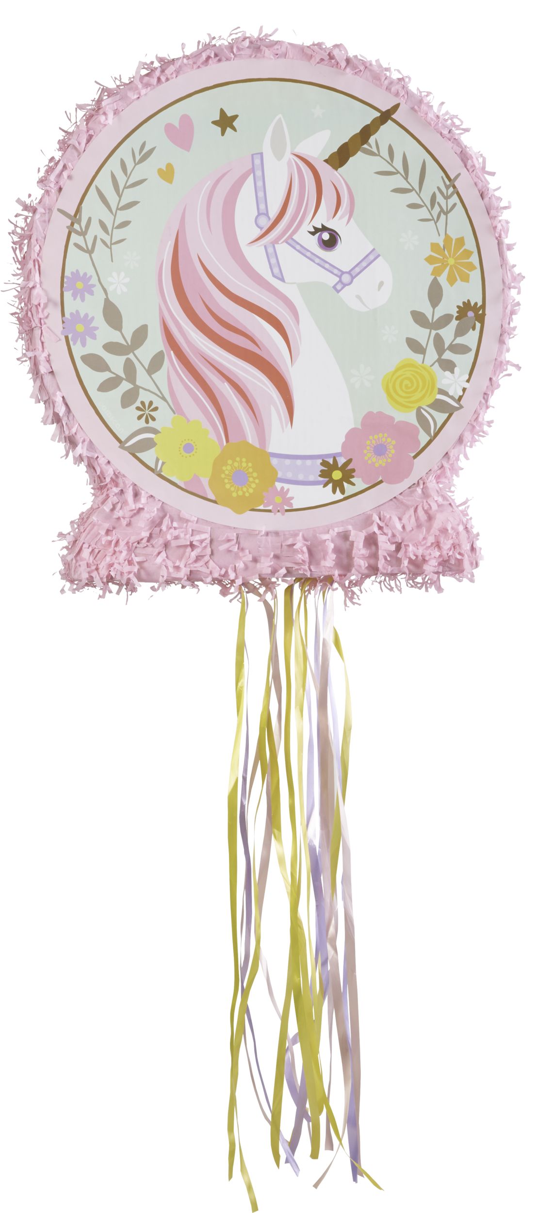 Pull String Magical Unicorn Pinata Front_Flat