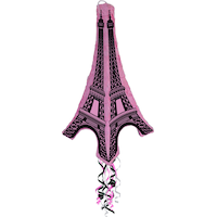 A Day in Paris Eiffel Tower Pull String Pinata Front_Angled_Right