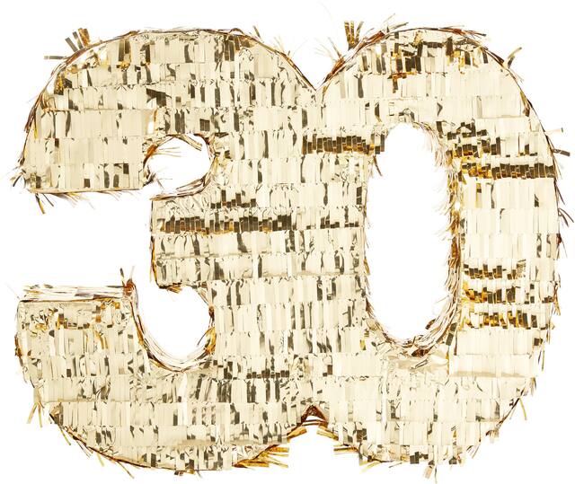 Metallic Gold 30 Pinata Front_Flat