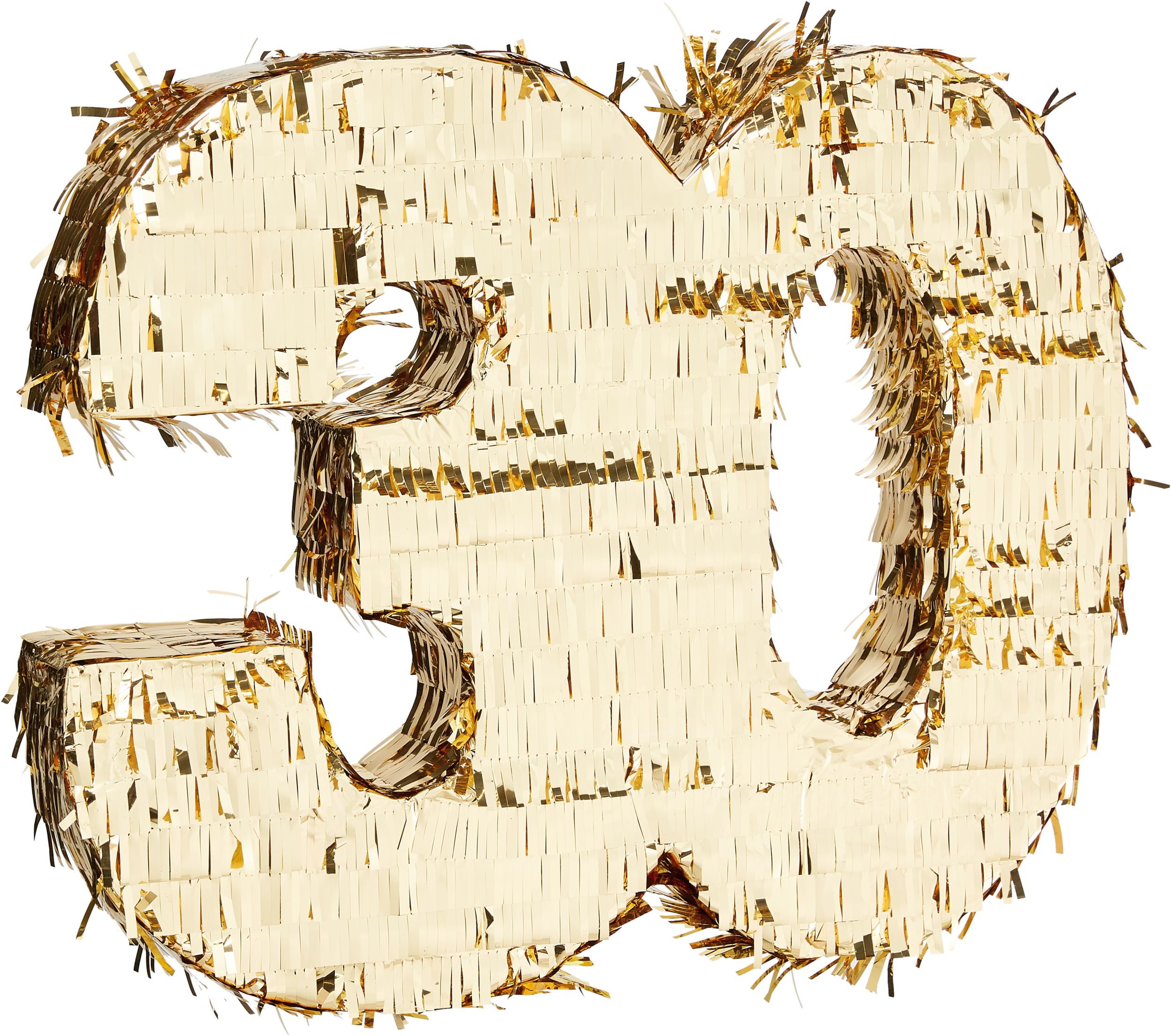 Metallic Gold 30 Pinata Front_Angled_Right