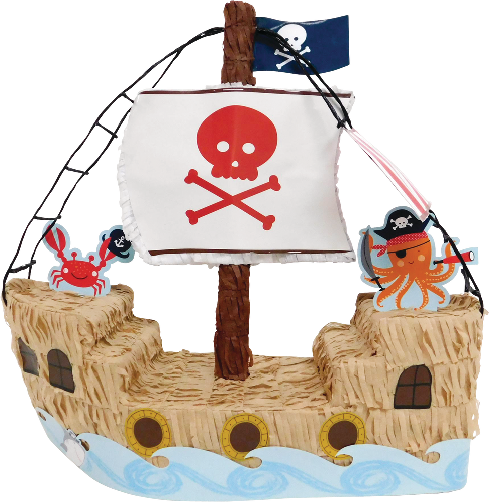 Ahoy Pirate Birthday Party Supplies | Ahoy Pirate Decorations | Ahoy Pirate  Table Centerpiece | Ahoy Pirate Banner | Ahoy Pirate Hanging Tassels