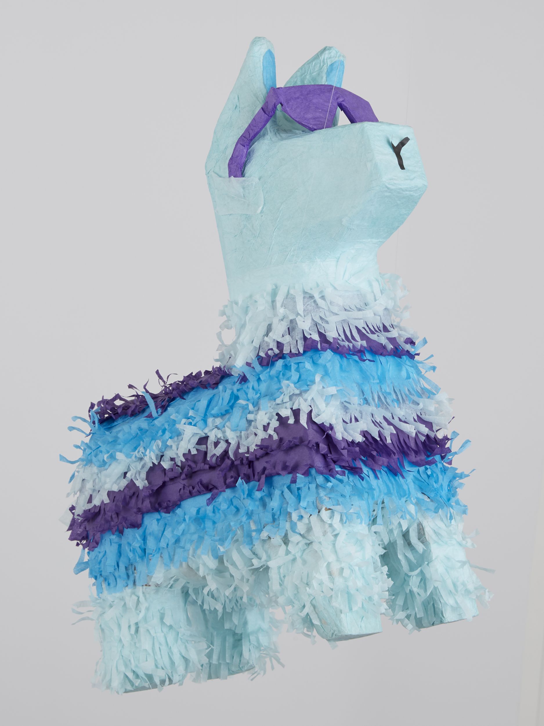 Battle Royal Llama Pinata Hanging Decoration, Blue, 17-in, Holds 2lb of Pinata Filler, for Birthday Parties Front_Angled_Right