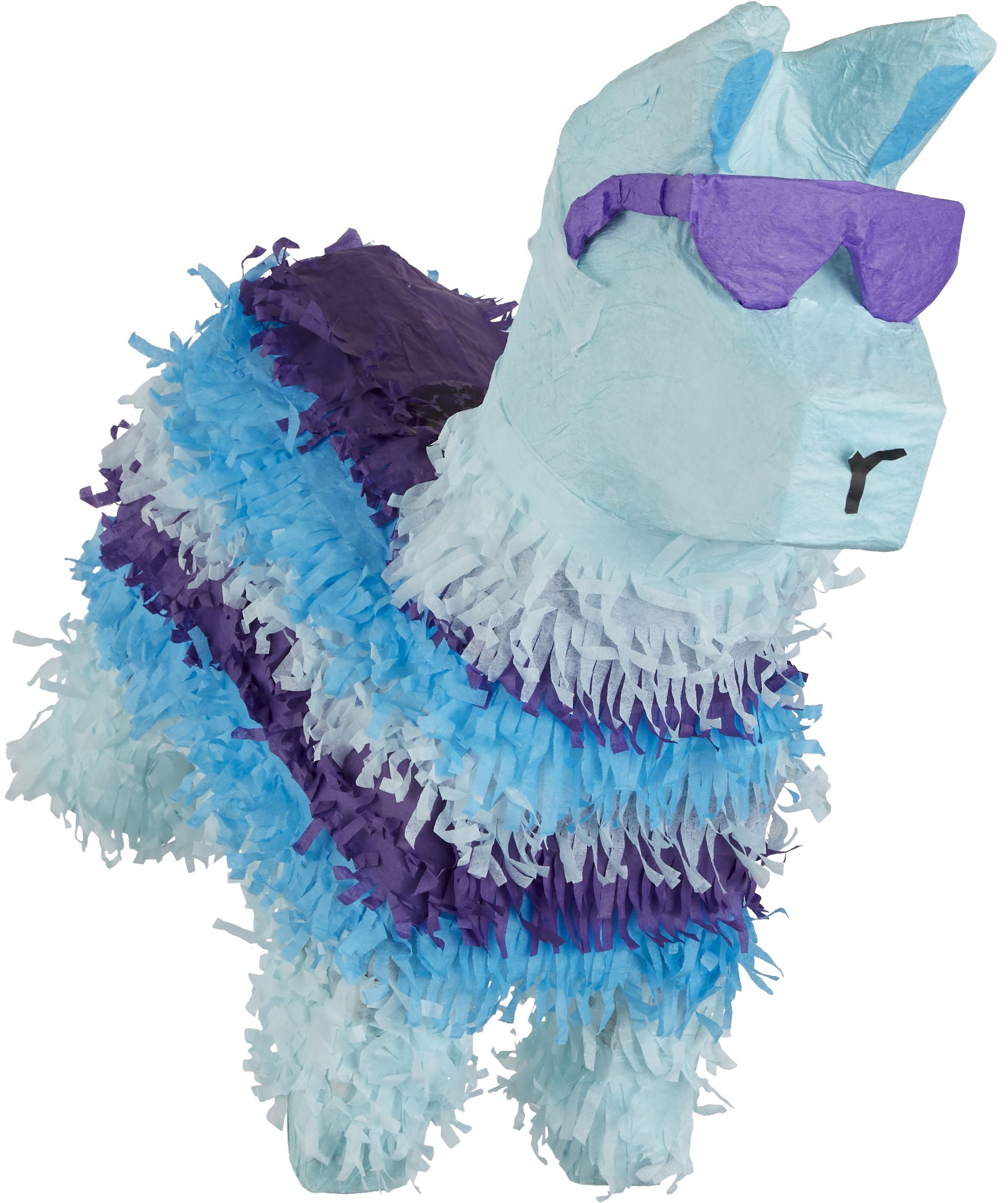 Battle Royal Llama Pinata Hanging Decoration, Blue, 17-in, Holds 2lb of Pinata Filler, for Birthday Parties Front_Angled_Right